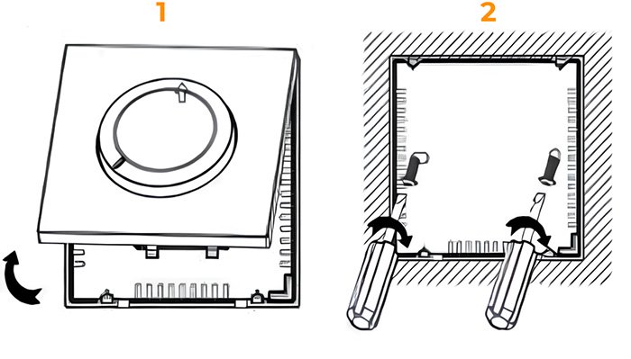 терморегулятор теплої підлоги ac309 монтаж
