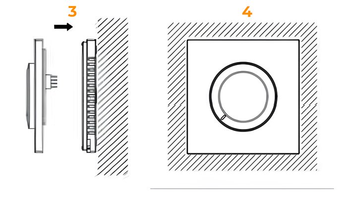 термостат для теплої підлоги ac309 монтаж