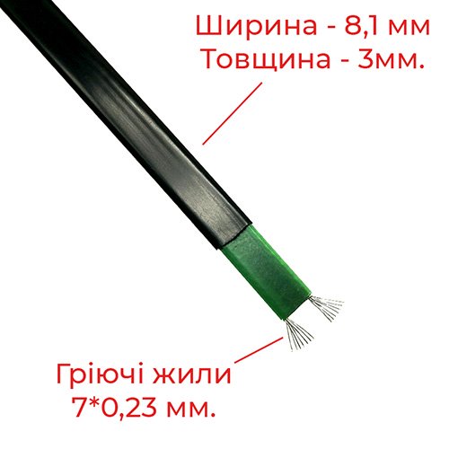 Характеристики саморегулирующий кабель DWK-J720